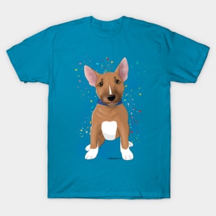 Bull Terrier Pup red & white T-Shirt